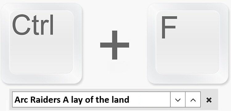 CTRL F