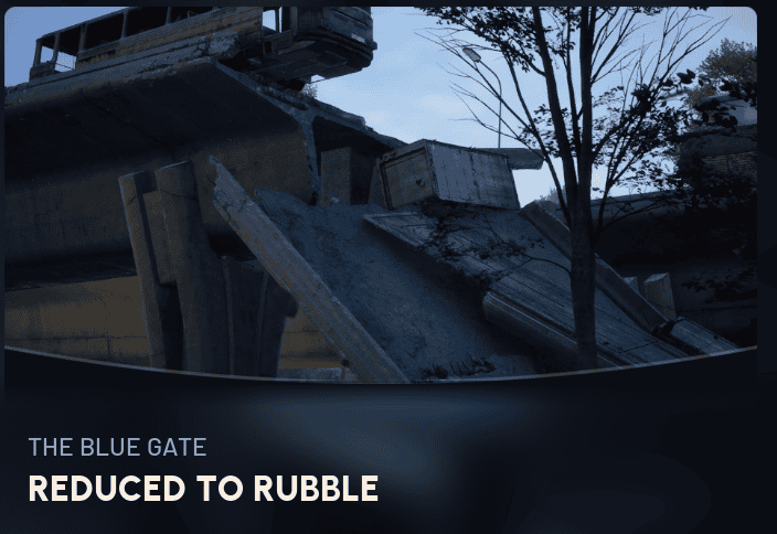 Arc Raiders the blue gate Reduced to rubble