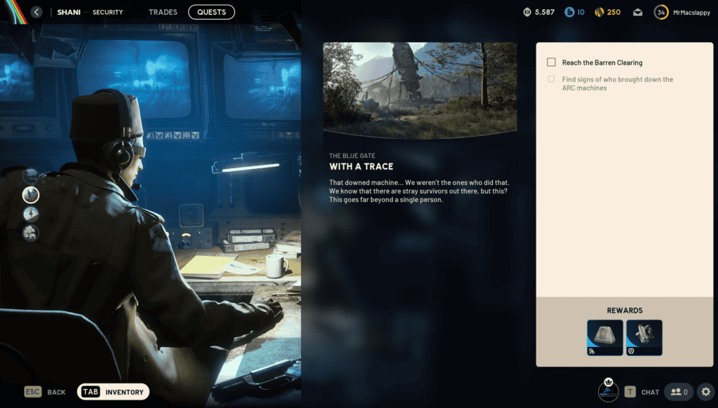 Arc Raiders With a trace quest overview | gamenautica Arc Raiders With a trace quest overview