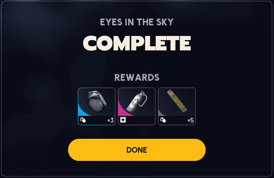 Eyes in the Sky Rewards