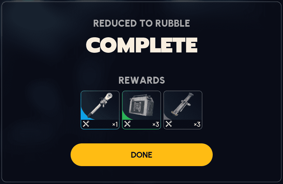 Reduced to Rubble Rewards | gamenautica Reduced to Rubble Rewards