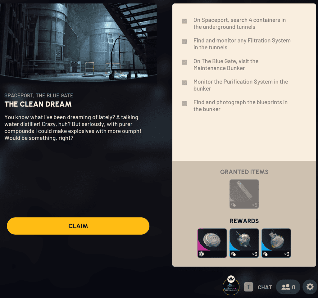 The Clean Dream quest overview