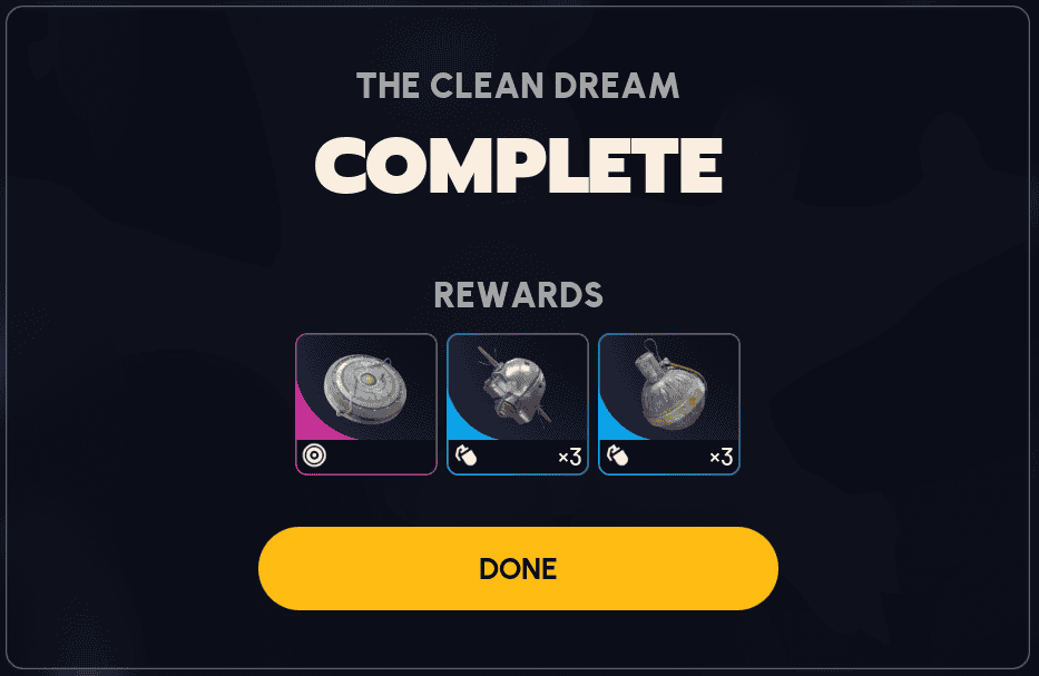 The clean dream Rewards