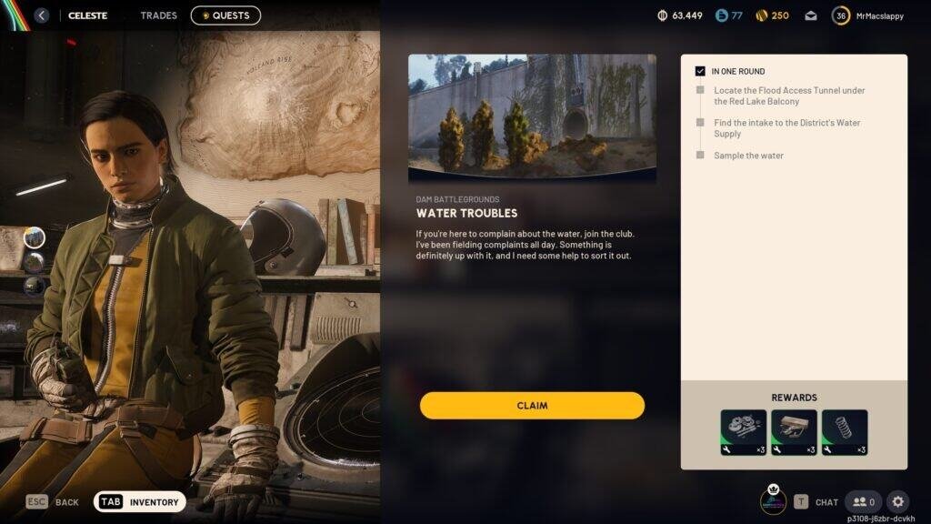 Water Troubles quest overview