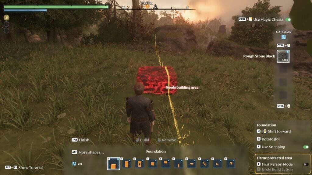 Enshrouded Building area border