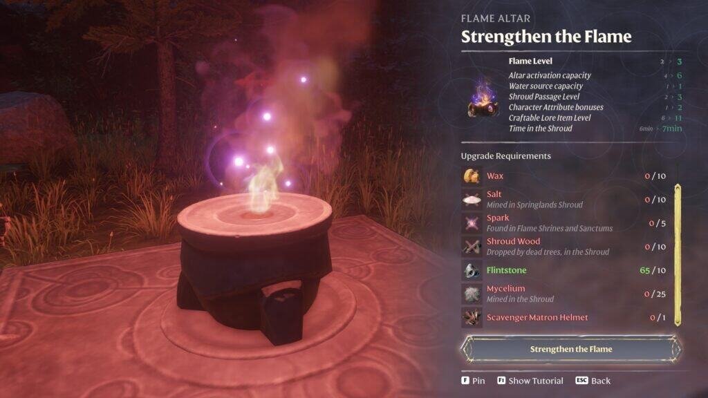 Enshrouded Flame altar
