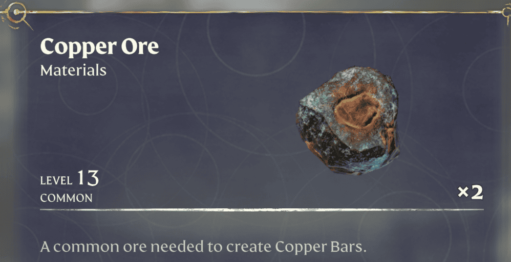 Enshrouded Copper ore
