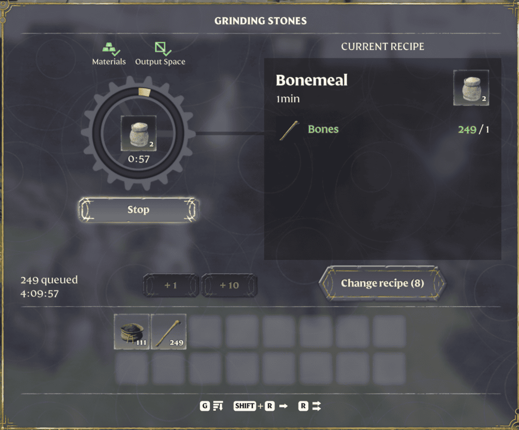 Enshrouded Crafting Bonemeal | gamenautica Enshrouded Crafting Bonemeal
