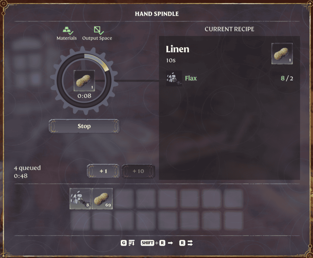 Enshrouded Crafting Linnen | gamenautica Enshrouded Crafting Linnen
