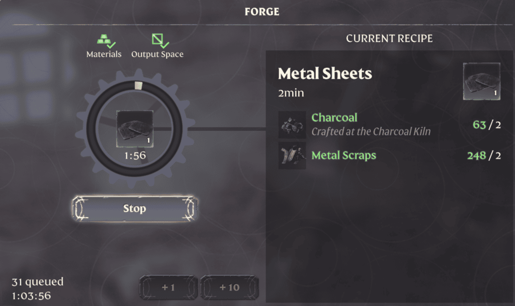 Enshrouded Crafting Metal Sheets | gamenautica Enshrouded Crafting Metal Sheets