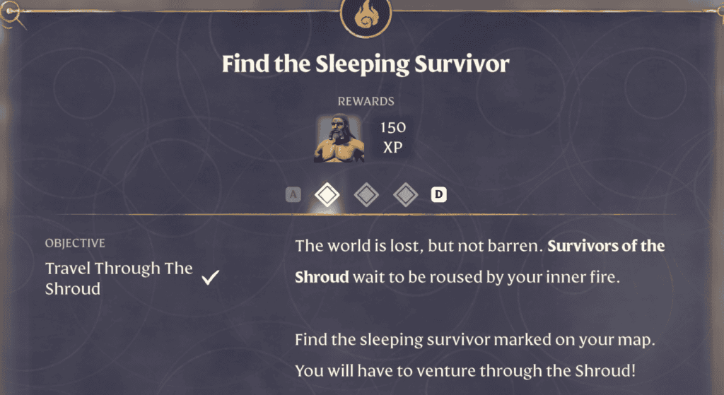 Enshrouded Find the sleeping survivor | gamenautica Enshrouded Find the sleeping survivor