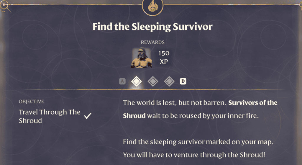 Enshrouded Find the sleeping survivor | gamenautica Enshrouded Find the sleeping survivor