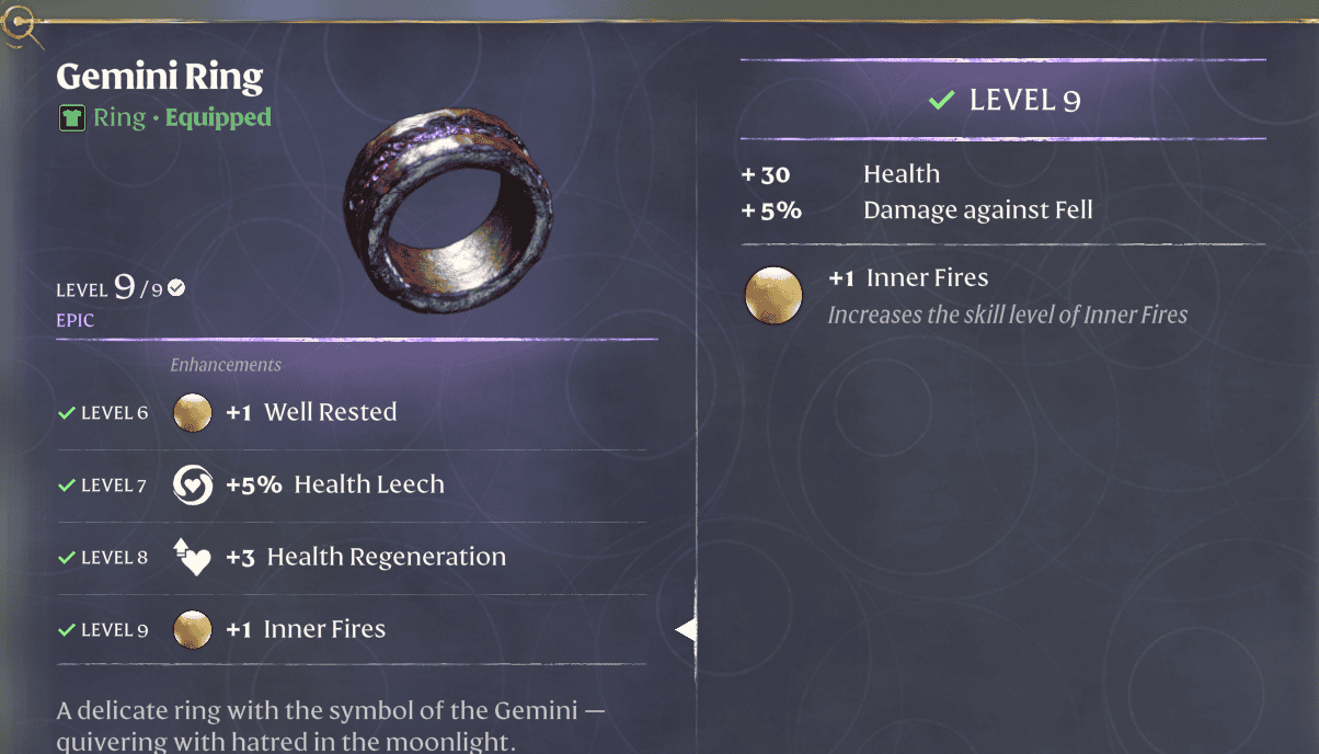 Enshrouded Gemini Ring updated