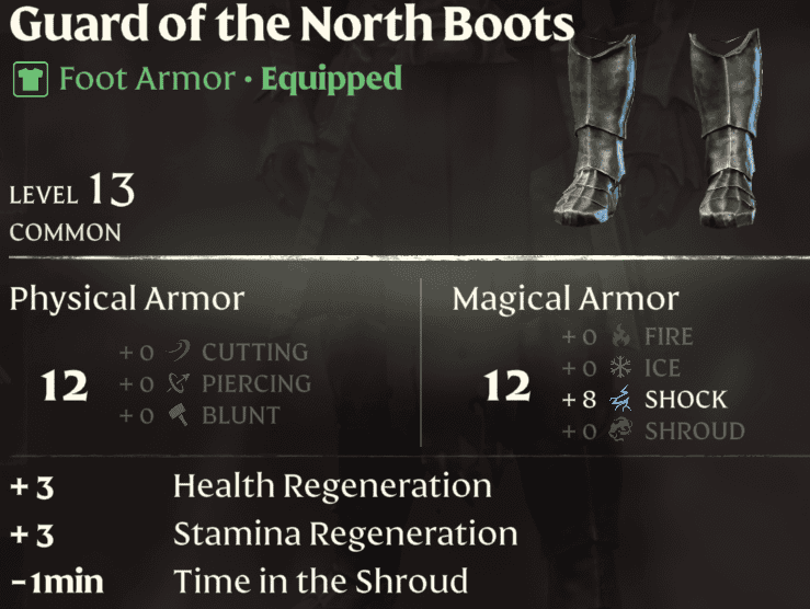 Enshrouded Guard of the North Boots