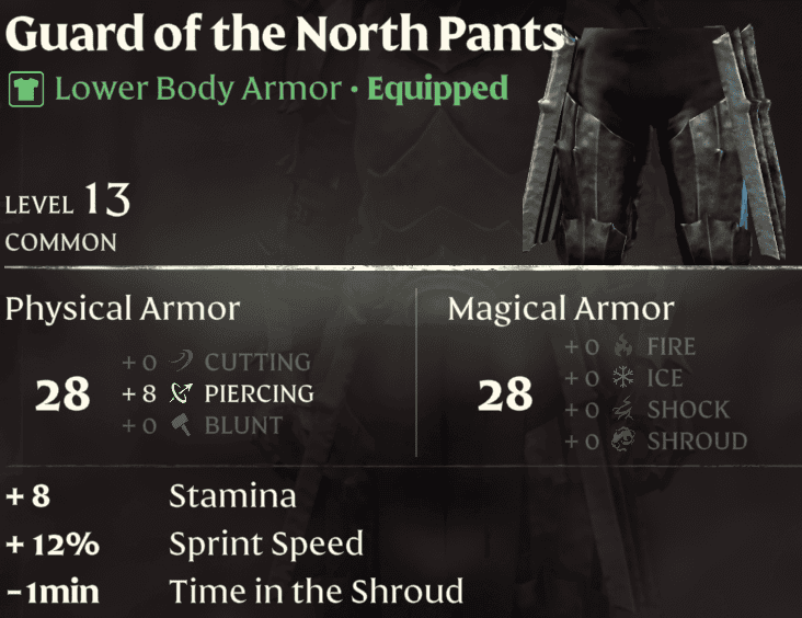 Enshrouded Guard of the North Pants