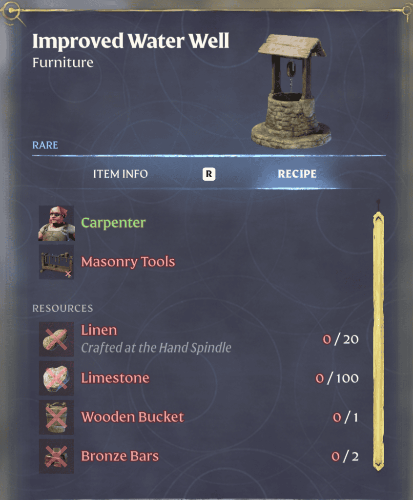 Enshrouded Improved water well