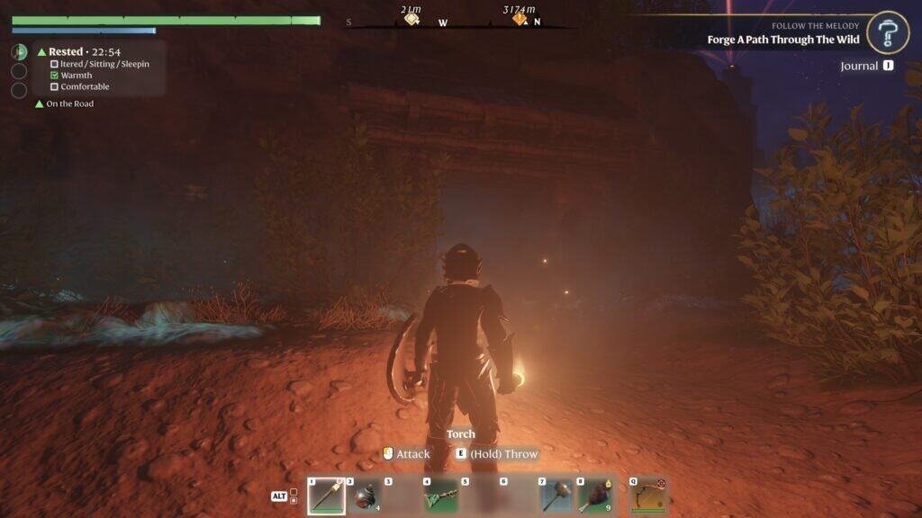 Enshrouded Near Seline Quarry cave enterance