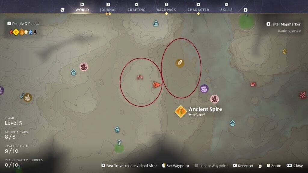 Enshrouded Red Trees for Resin