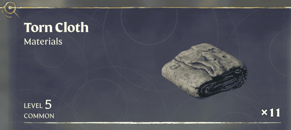 Enshrouded Torn Cloth