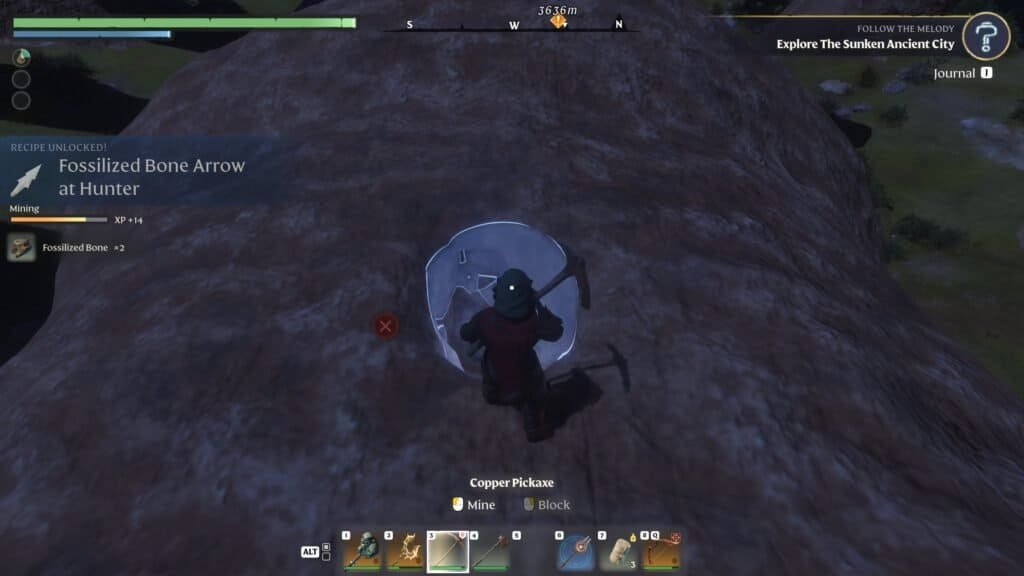 EnshroudedFossilized Bone mining