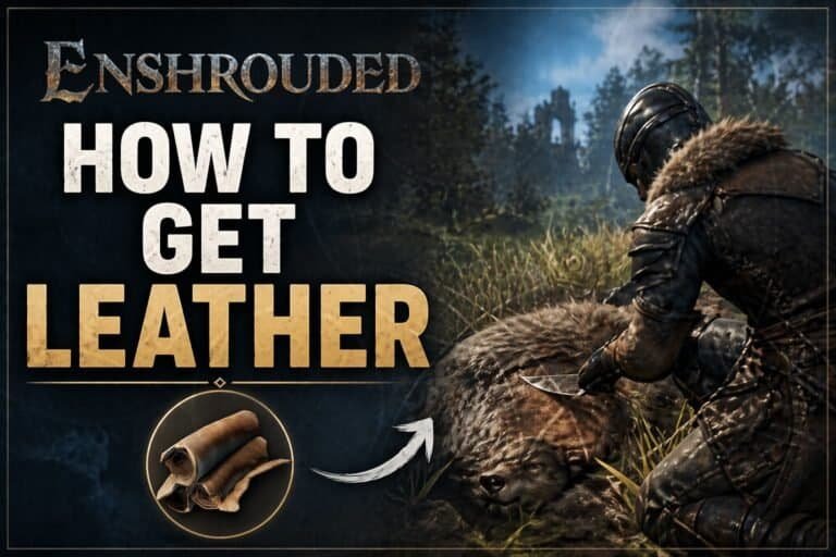 how to get leather in Enshrouded