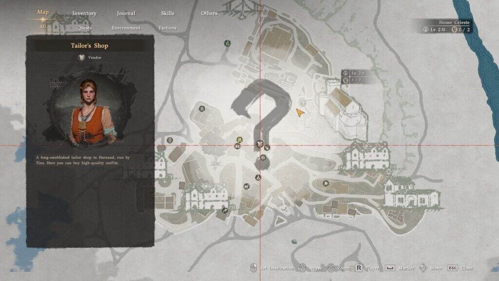 Crimson Desert Tailor shop Location