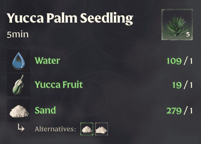 Enshrouded Farming Yucca Palm Seedling | gamenautica Enshrouded Farming Yucca Palm Seedling