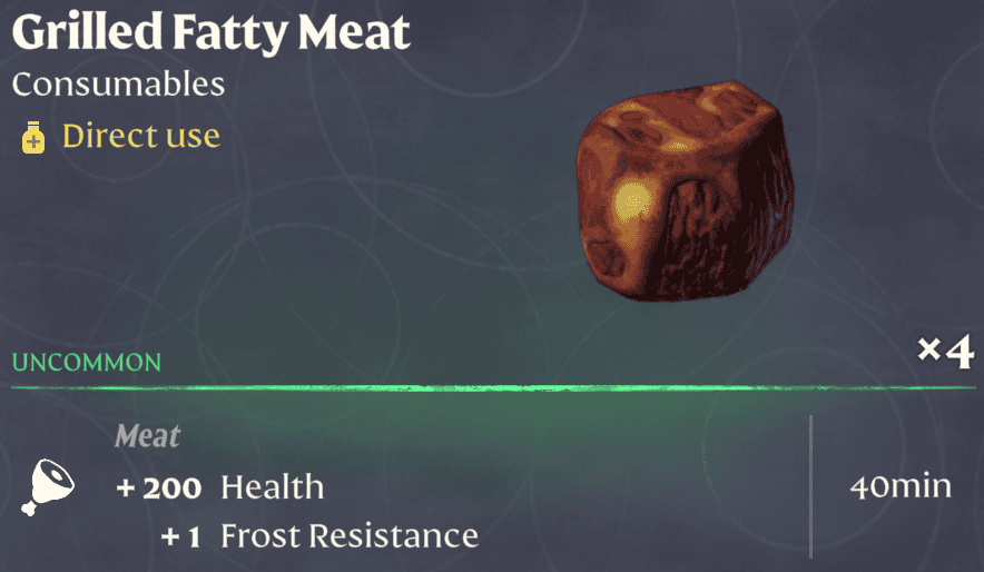 Enshrouded Grilled Fatty Meat