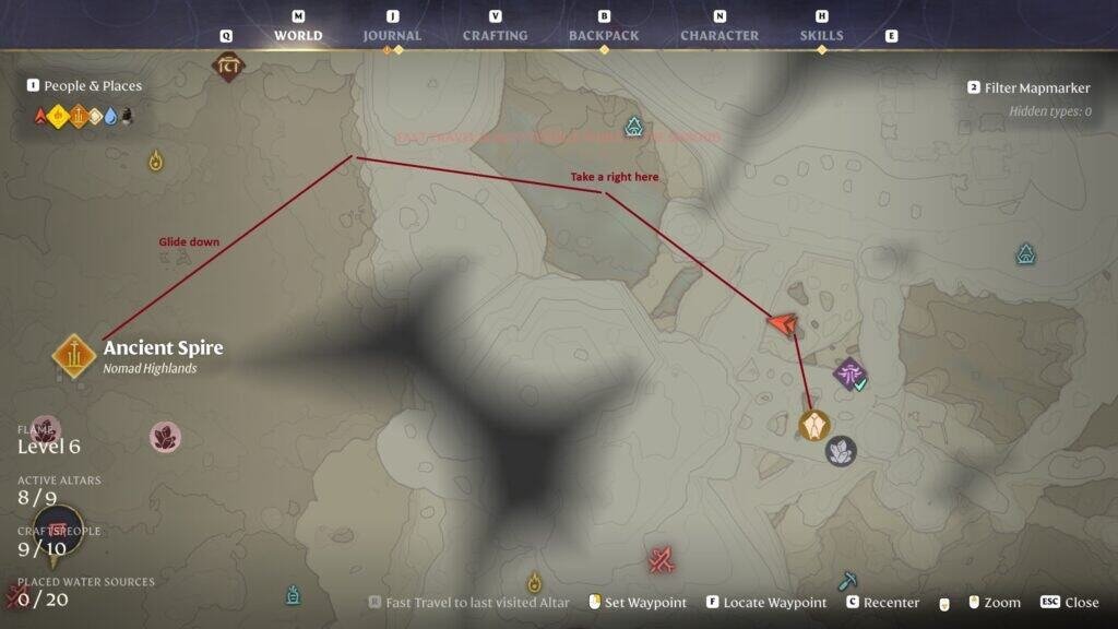 Enshrouded Iron ore Location path | gamenautica Enshrouded Iron ore Location path