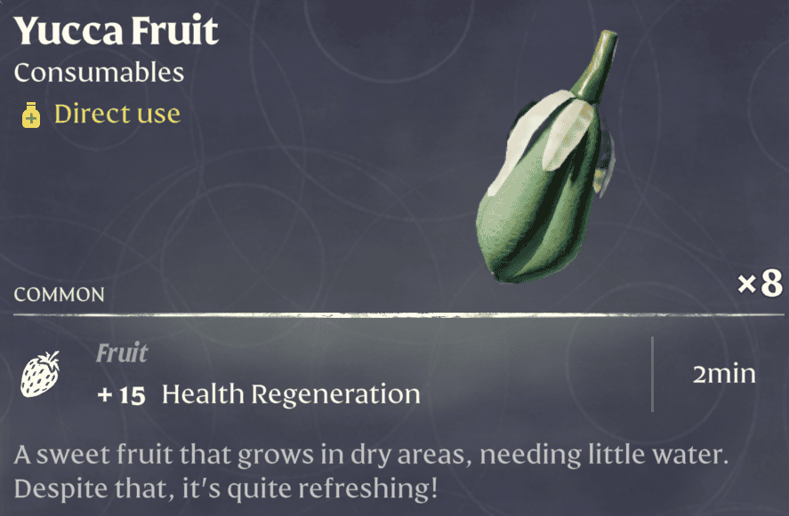 Enshrouded Yucca Fruit Effect | gamenautica Enshrouded Yucca Fruit Effect