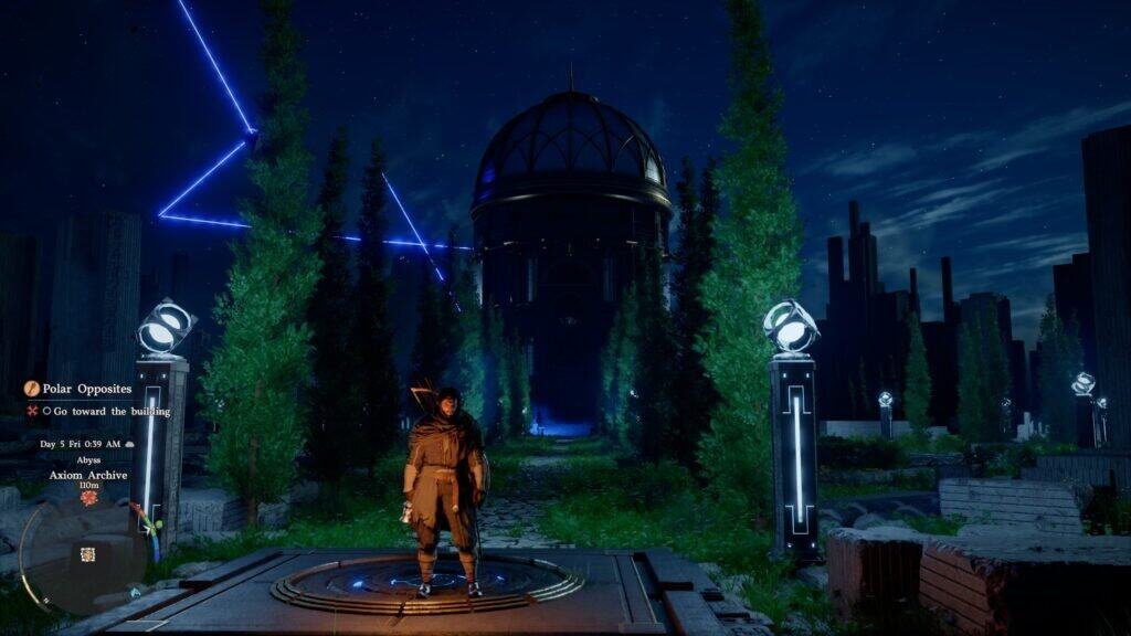 Crimson Desert Polar Opposites step on platform then walk towards the tower