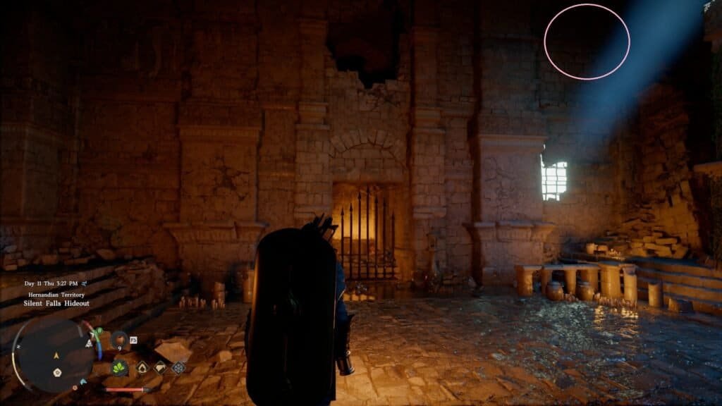 Hidden door location