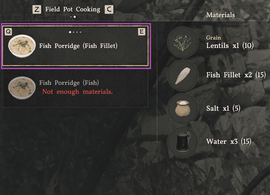 Make Fish Porridge | gamenautica Make Fish Porridge