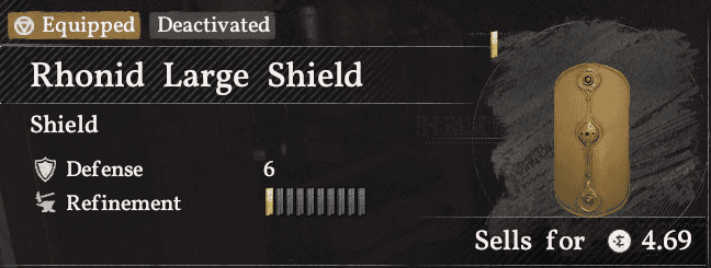 Rhonid Large Shield