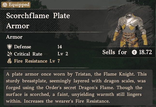 Scorchflame Plate Armor