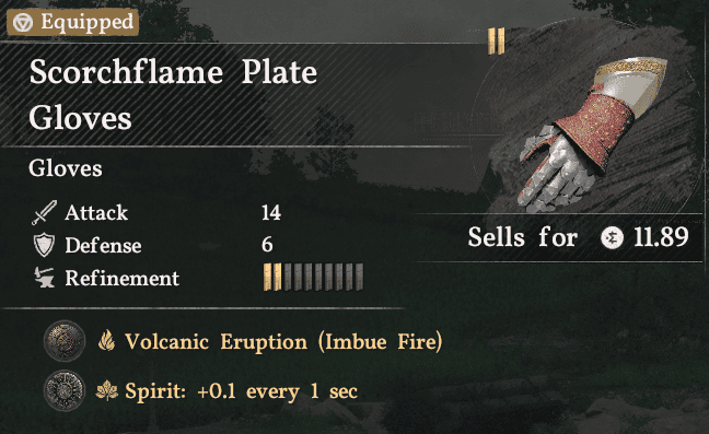 Scorchflame Plate Gloves