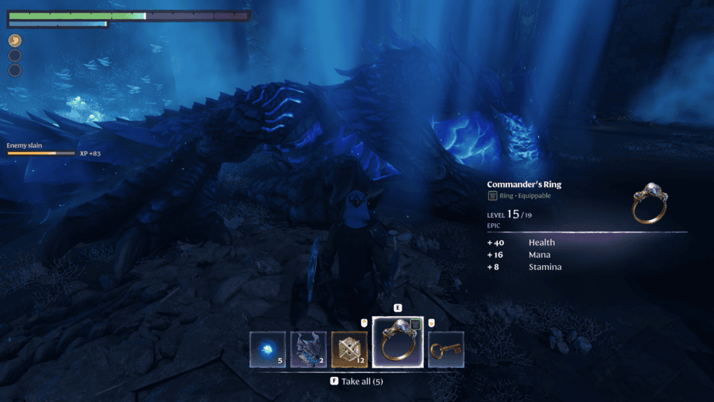 Looting the boss