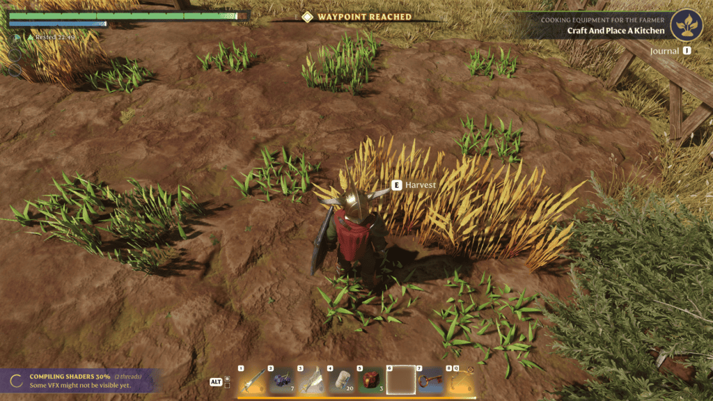 Pick up the few Wheat Grains at Bounty Barn