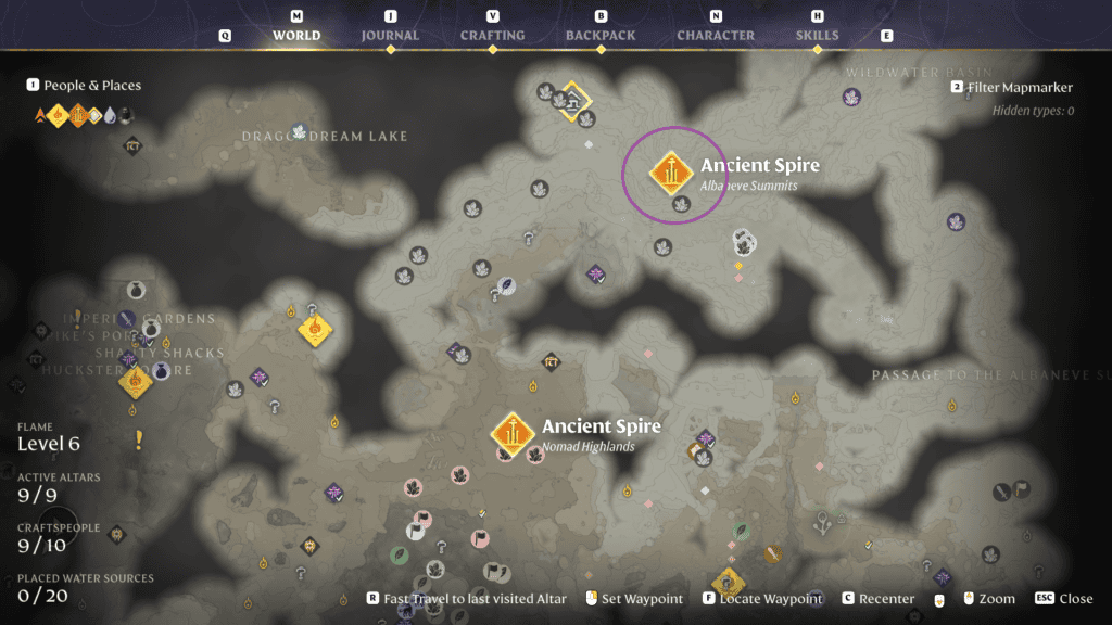 Spire location